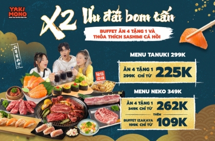 [TÔ HIỆU, TRẦN BÌNH] ĂN 4 TẶNG 1 - THÊM THỎA THÍCH SASHIMI